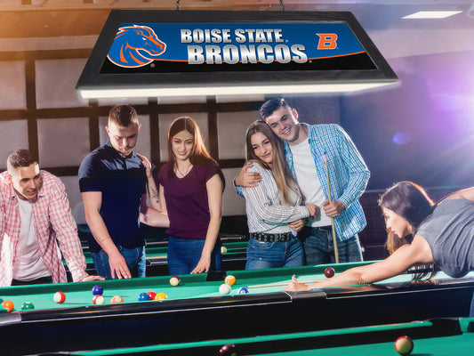 Official [Team Name] 42-Inch Billiard Light Installed Hanging Inside Game Room Man Cave