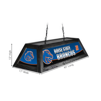 Official [Team Name] Pool Table Lamp Sizing Chart - 42 Inch Length Dimensions Diagram
