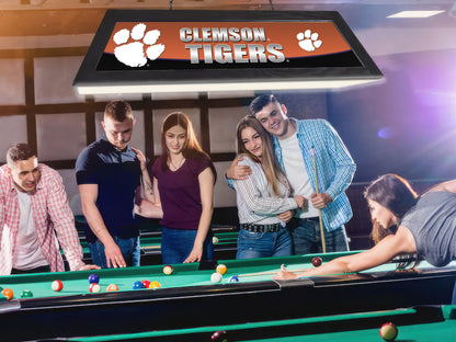 Official [Team Name] 42-Inch Billiard Light Installed Hanging Inside Game Room Man Cave