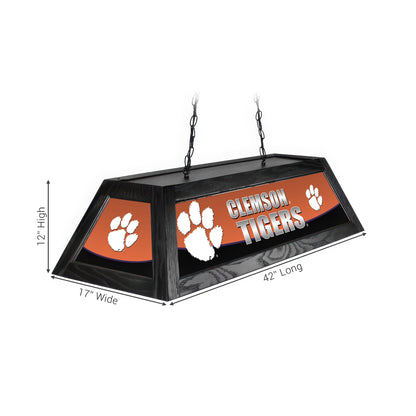 Official [Team Name] Pool Table Lamp Sizing Chart - 42 Inch Length Dimensions Diagram