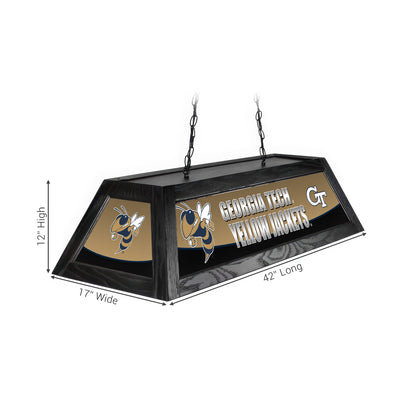 Official [Team Name] Pool Table Lamp Sizing Chart - 42 Inch Length Dimensions Diagram