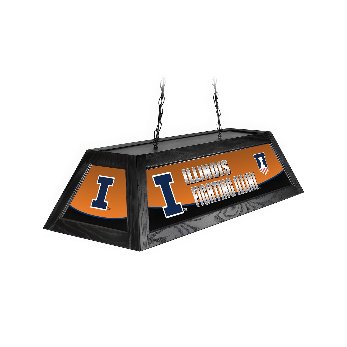 Official [Team Name] 42-Inch Pool Table Light - Handcrafted Billiard Lamp Front View