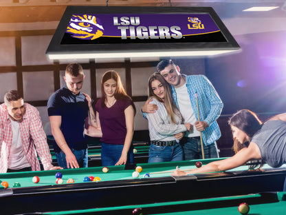 Official [Team Name] 42-Inch Billiard Light Installed Hanging Inside Game Room Man Cave