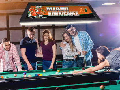 Official [Team Name] 42-Inch Billiard Light Installed Hanging Inside Game Room Man Cave