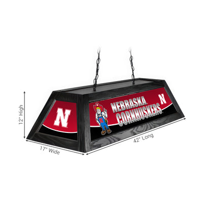 Official [Team Name] Pool Table Lamp Sizing Chart - 42 Inch Length Dimensions Diagram