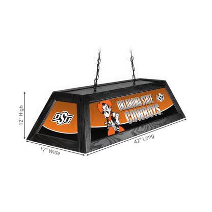 Official [Team Name] Pool Table Lamp Sizing Chart - 42 Inch Length Dimensions Diagram