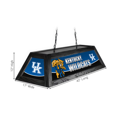 Official [Team Name] Pool Table Lamp Sizing Chart - 42 Inch Length Dimensions Diagram