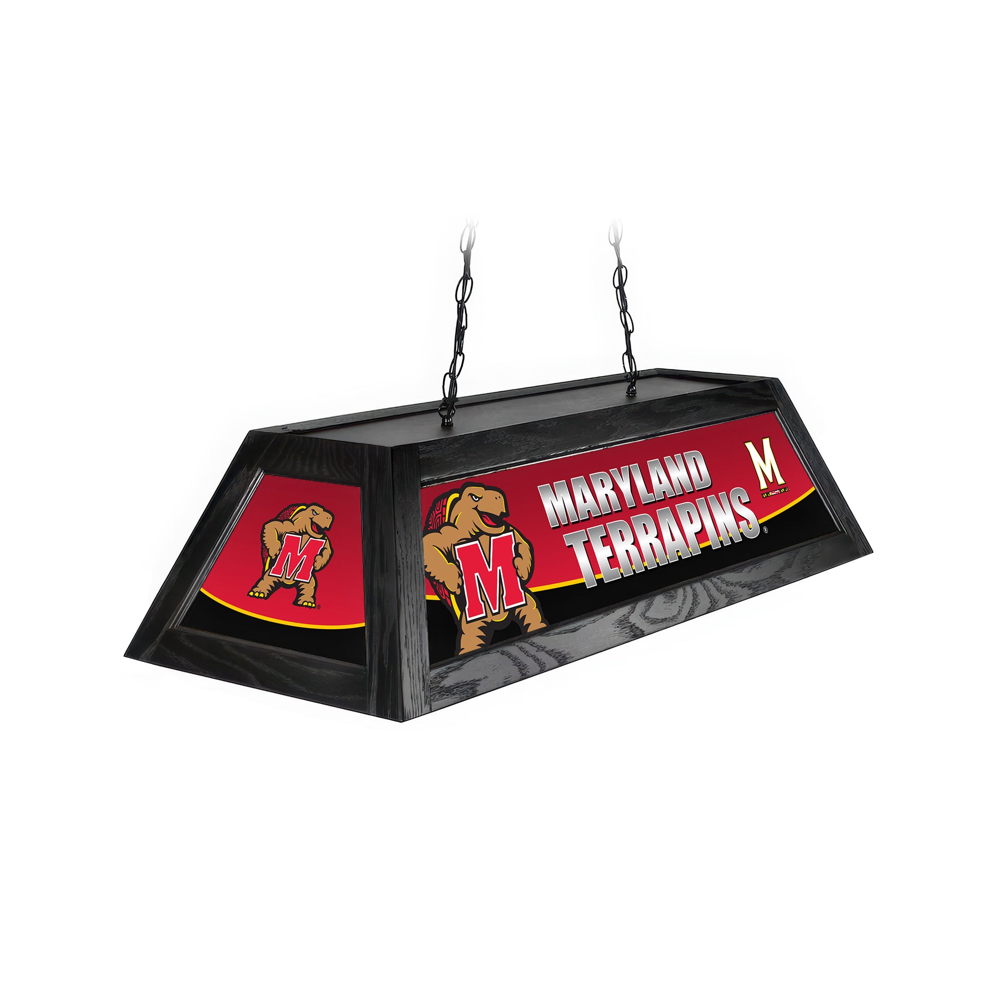 Official [Team Name] 42-Inch Pool Table Light - Handcrafted Billiard Lamp Front View