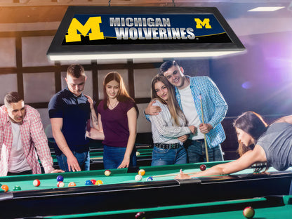 Official [Team Name] 42-Inch Billiard Light Installed Hanging Inside Game Room Man Cave