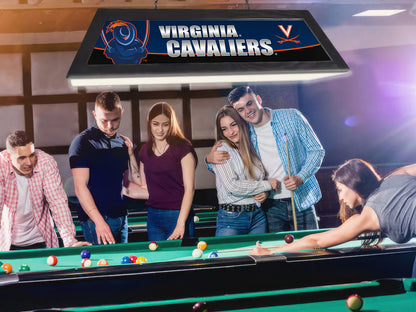 Official [Team Name] 42-Inch Billiard Light Installed Hanging Inside Game Room Man Cave