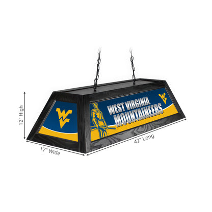 Official [Team Name] Pool Table Lamp Sizing Chart - 42 Inch Length Dimensions Diagram