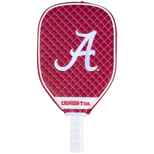 Alabama Crimson Tide Dark Red quilted pickleball paddle cover
