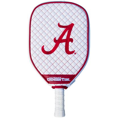 Alabama Crimson Tide White quilted pickleball paddle cover