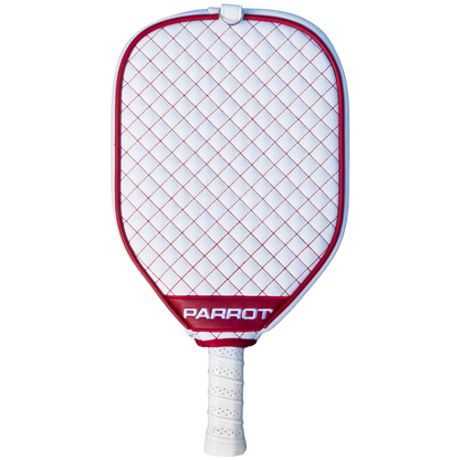 Alabama Crimson Tide White quilted pickleball paddle cover back view