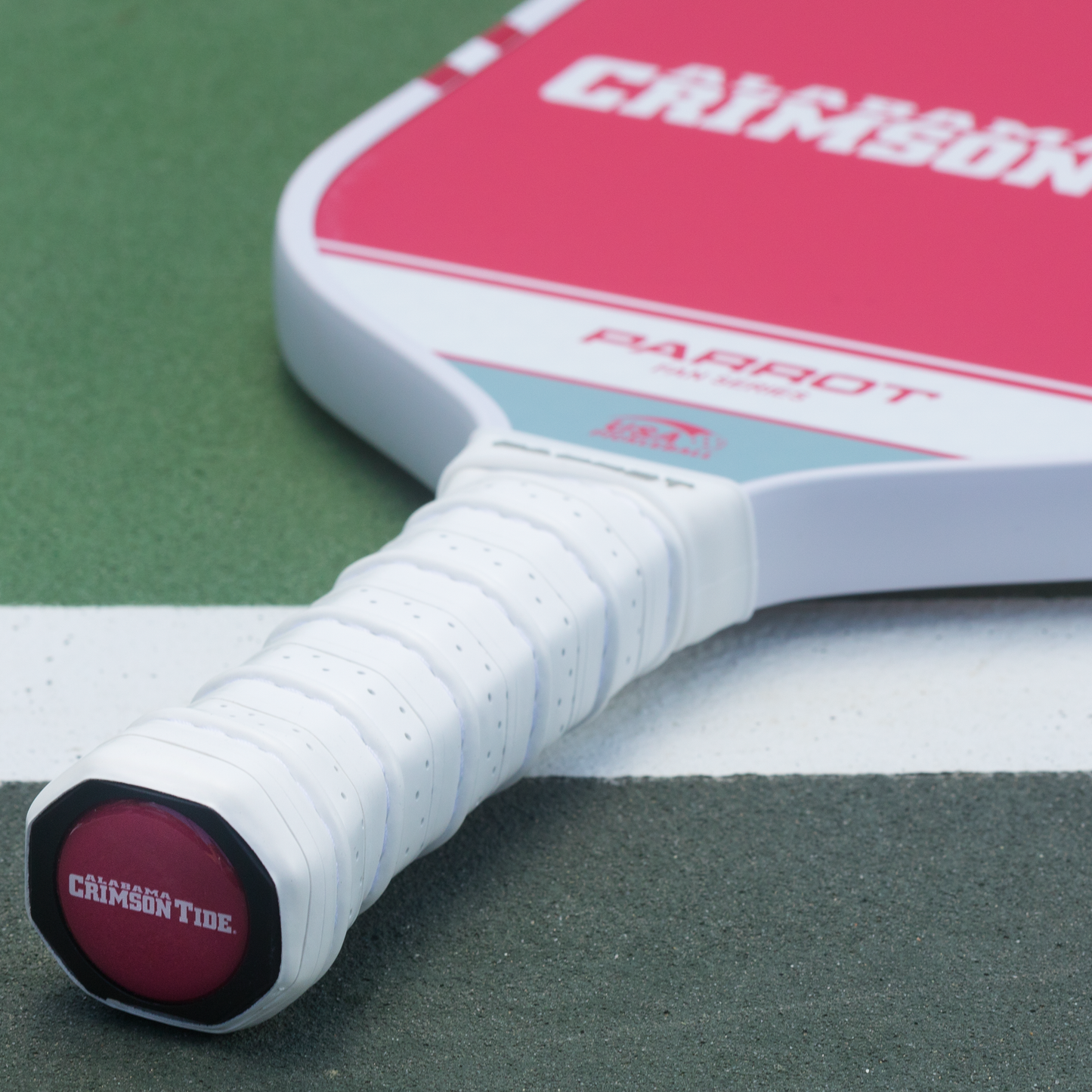 Alabama Crimson Tide Sport Plus pickleball paddle on the court