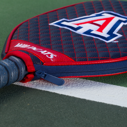 Arizona Wildcats quilted pickleball paddle cover team name