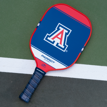 Arizona Wildcats Sport Plus pickleball paddle back view on the court