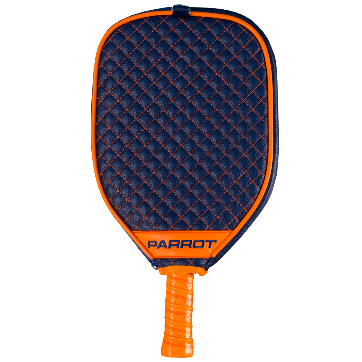 Auburn Tigers Navy quilted pickleball paddle cover back view