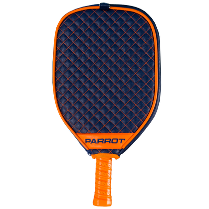 Auburn Tigers Navy quilted pickleball paddle cover back view