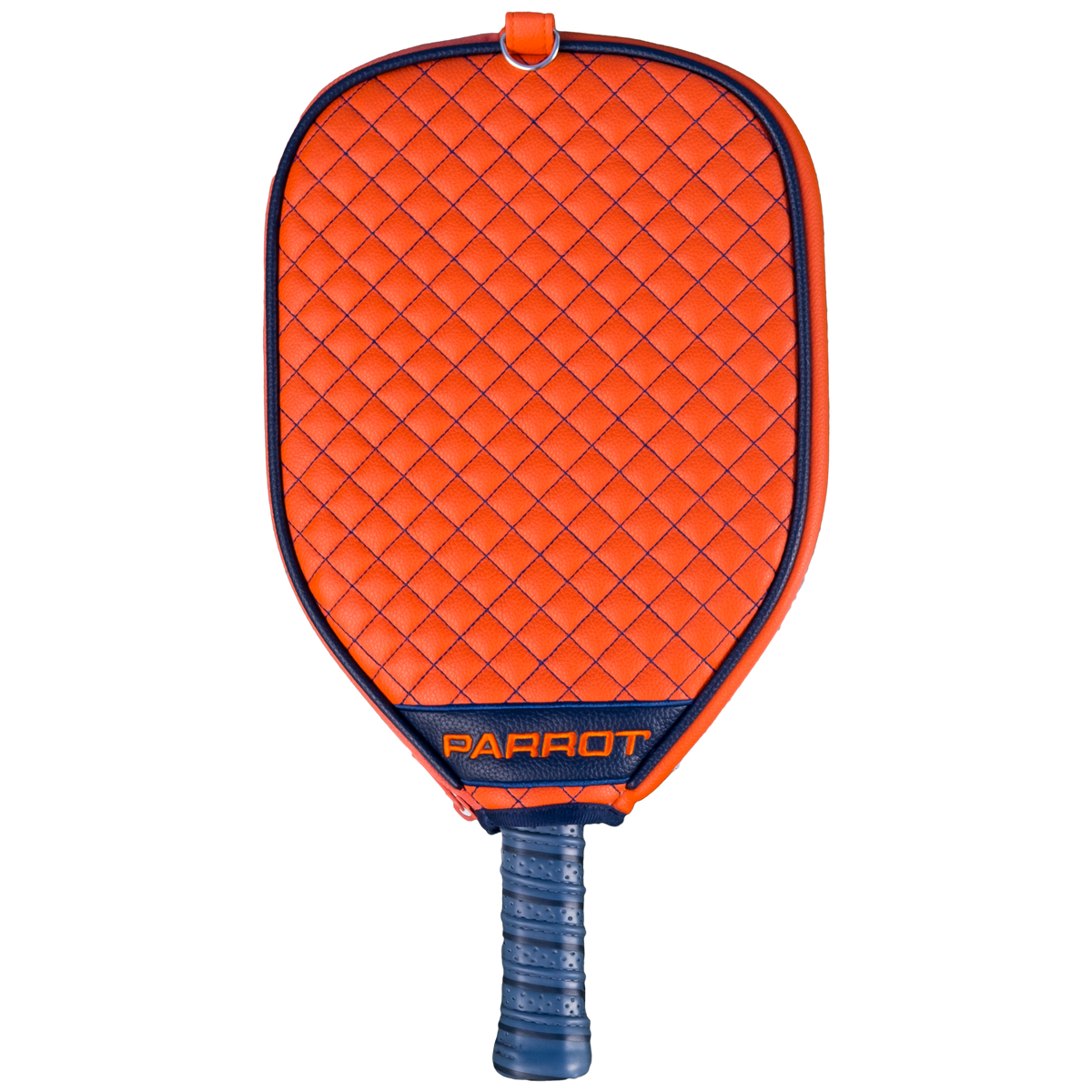 Auburn Tigers Orange quilted pickleball paddle cover back view