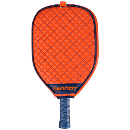 Auburn Tigers Orange quilted pickleball paddle cover back view