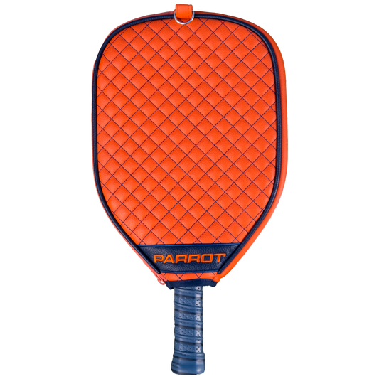Auburn Tigers Orange quilted pickleball paddle cover back view