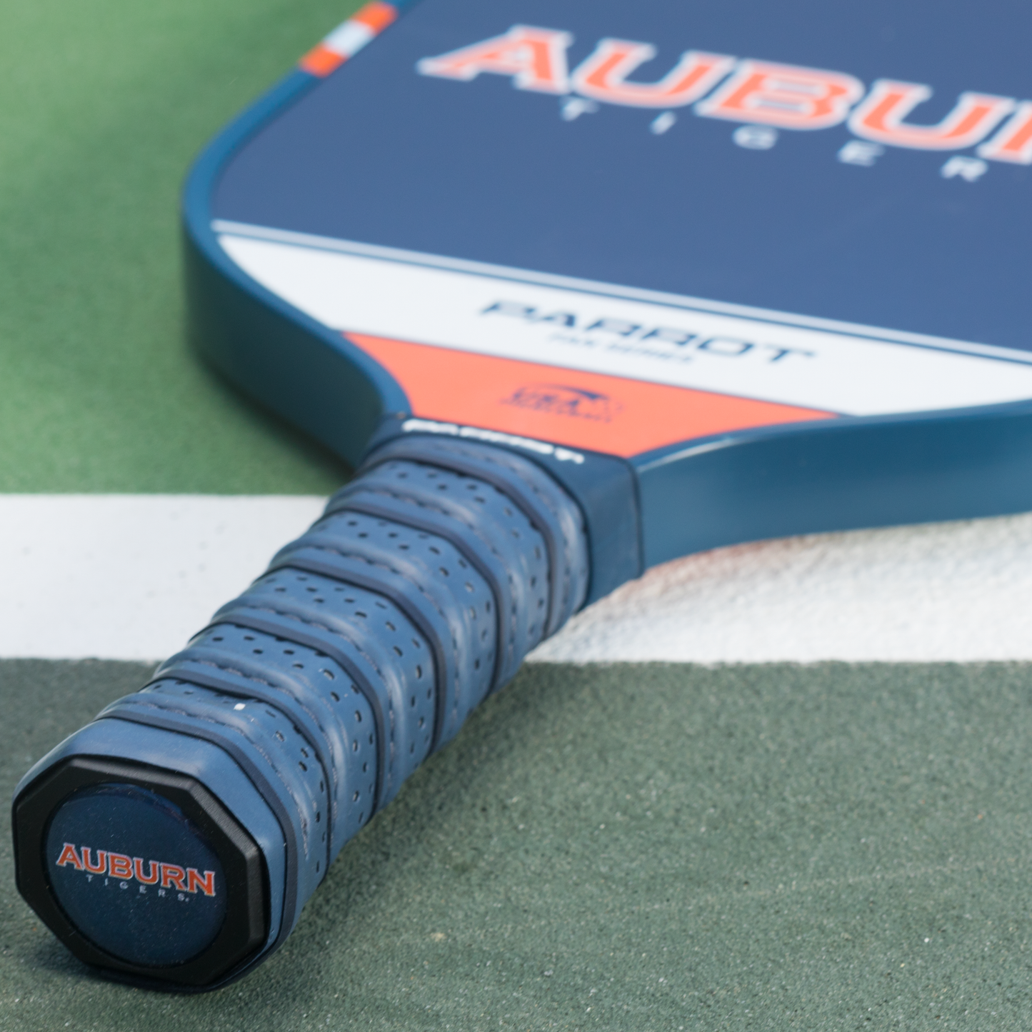 Auburn Tigers Sport Plus pickleball paddle on the court