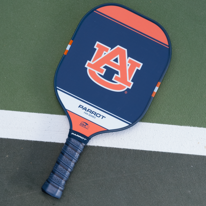 Auburn Tigers Sport Plus pickleball paddle back view on the court
