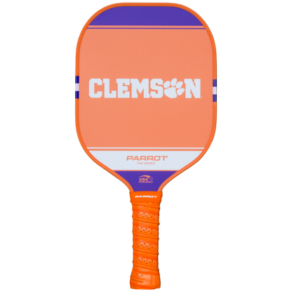 Clemson Tigers Sport Plus pickleball paddle back view
