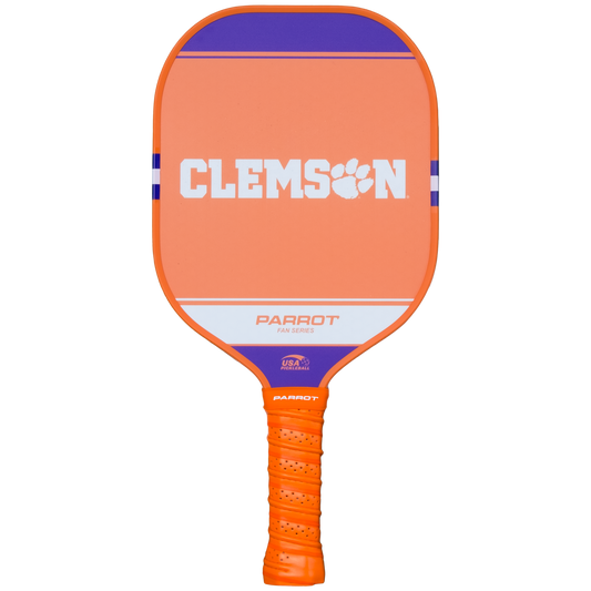 Clemson Tigers Sport Plus pickleball paddle back view