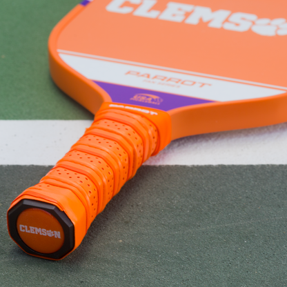Clemson Tigers Sport Plus pickleball paddle on the court