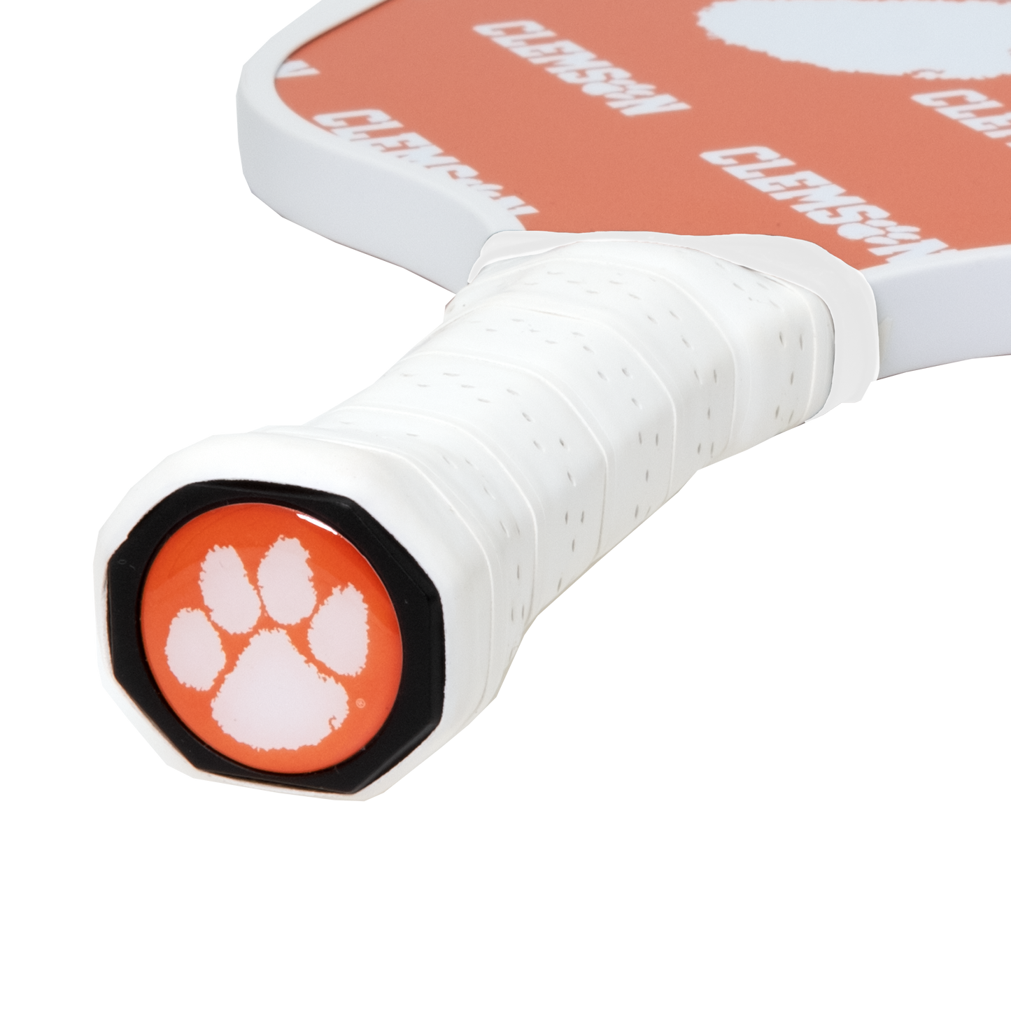 Clemson Tigers pickleball paddle handle logo