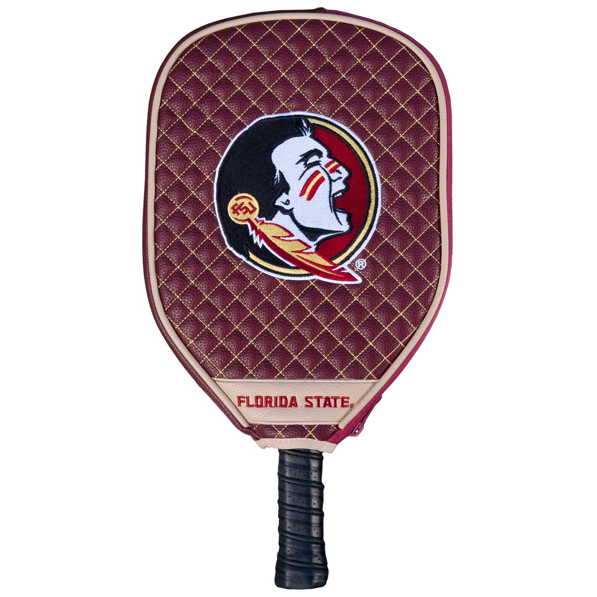 Florida State Seminoles quilted pickleball paddle cover