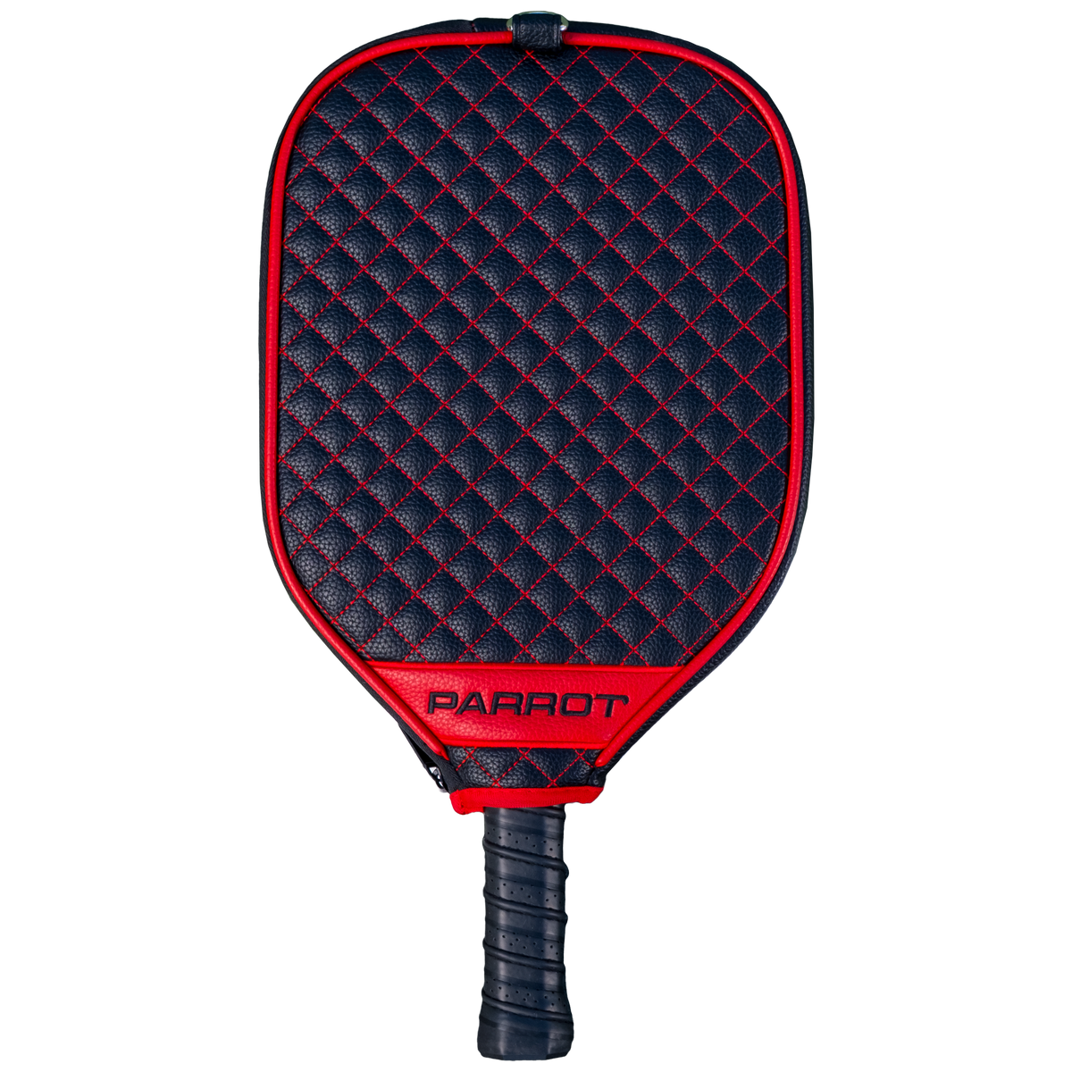 Georgia Bulldogs Black quilted pickleball paddle cover back view
