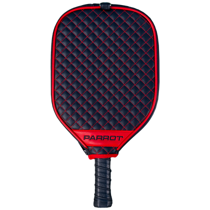 Georgia Bulldogs Black quilted pickleball paddle cover back view