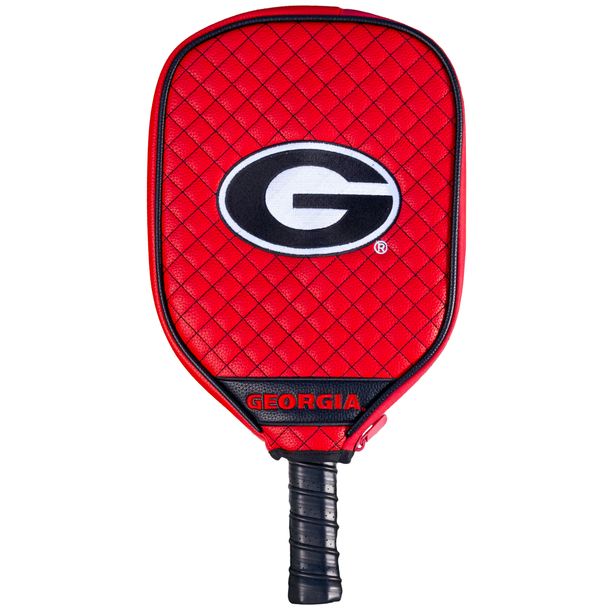 Georgia Bulldogs Red quilted pickleball paddle cover