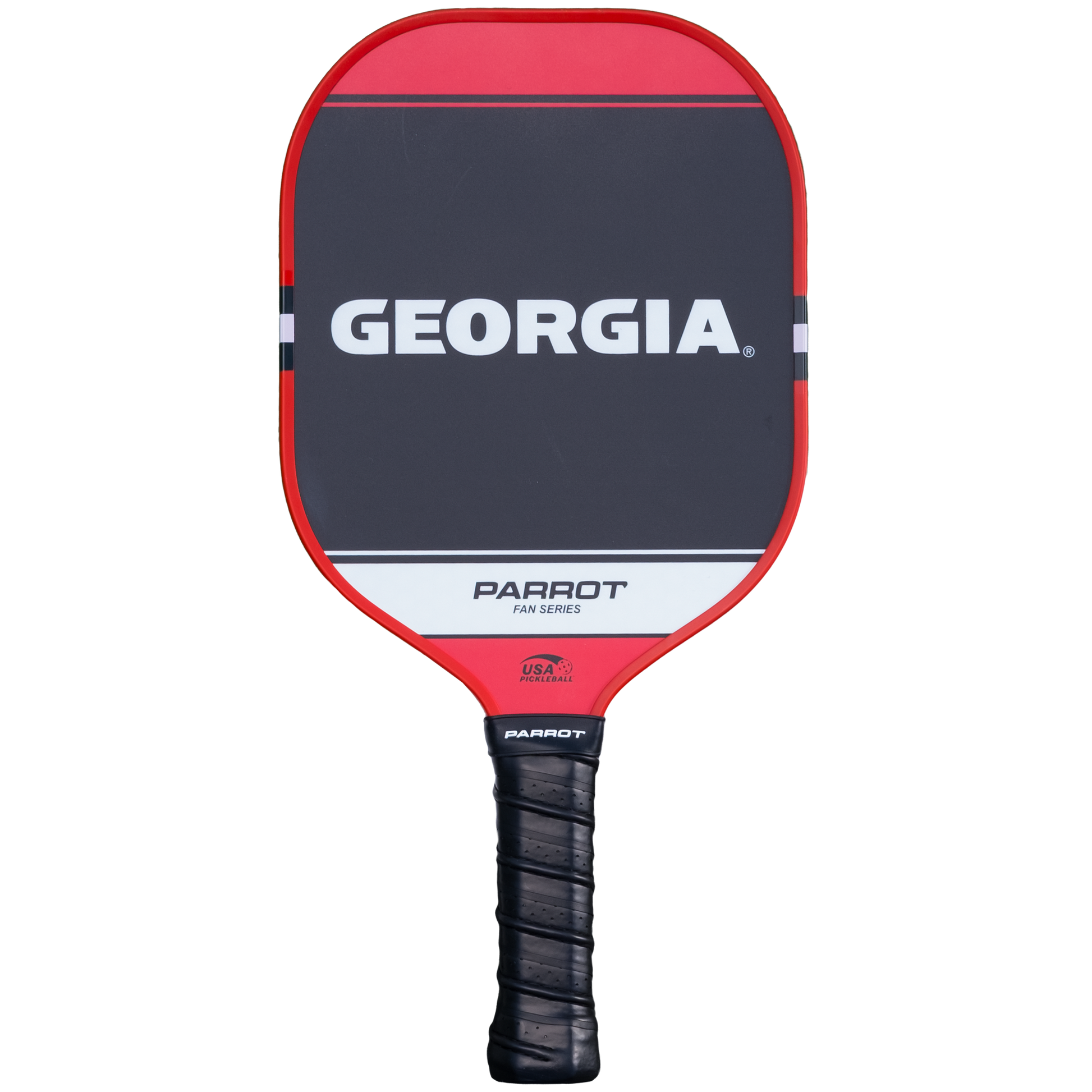 Georgia Bulldogs Sport Plus pickleball paddle back view