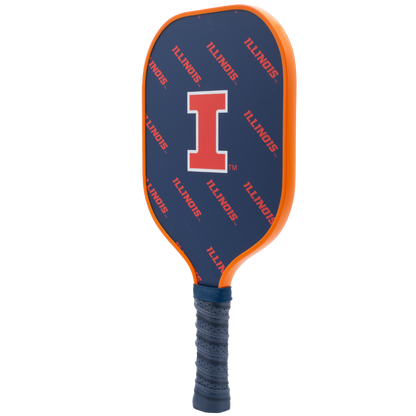 Illinois Fighting Illini pickleball paddle back view