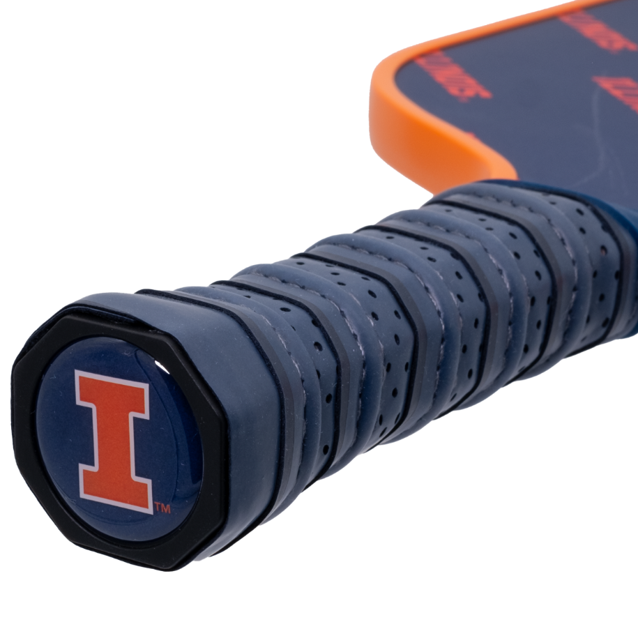 Illinois Fighting Illini pickleball paddle handle logo