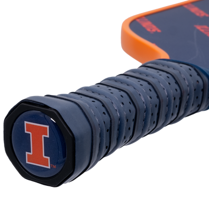 Illinois Fighting Illini pickleball paddle handle logo
