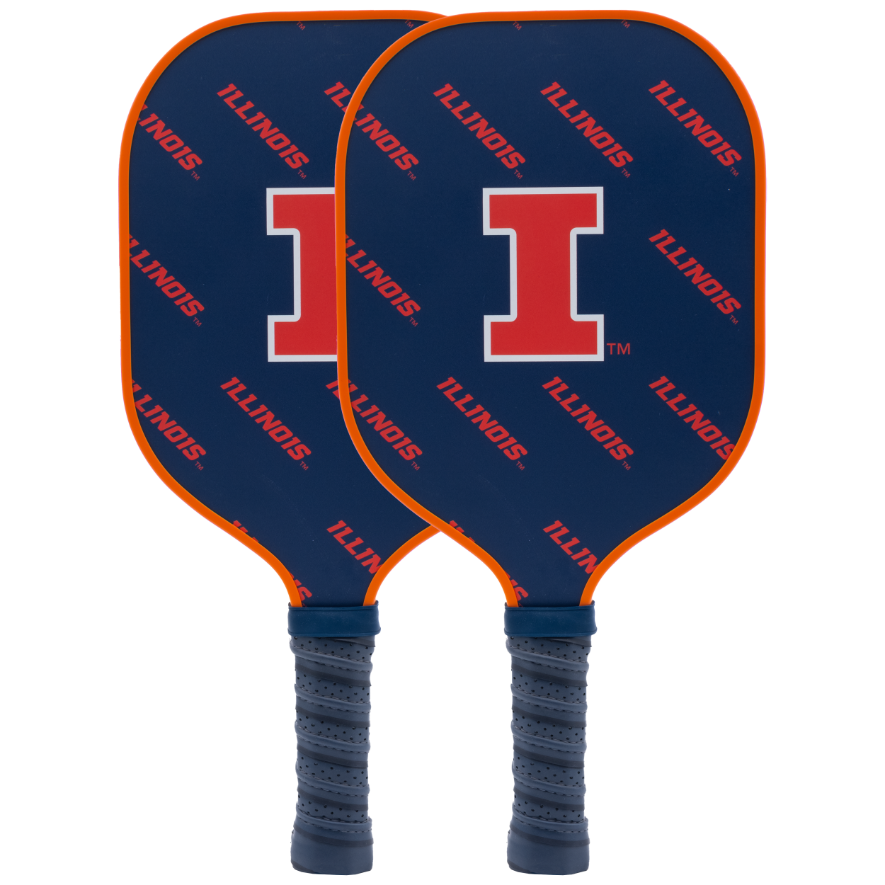Illinois Fighting Illini pickleball paddle set