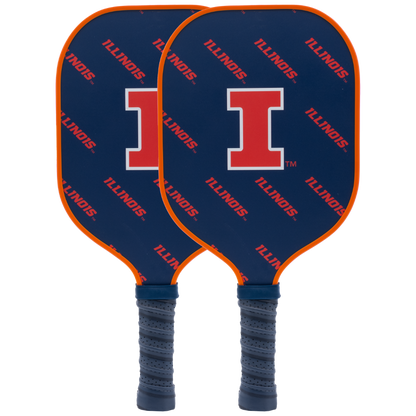 Illinois Fighting Illini pickleball paddle set