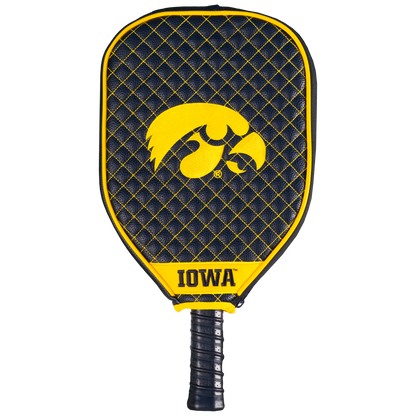 Iowa Hawkeyes quilted pickleball paddle cover