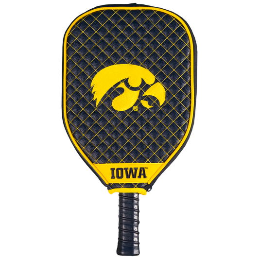 Iowa Hawkeyes quilted pickleball paddle cover
