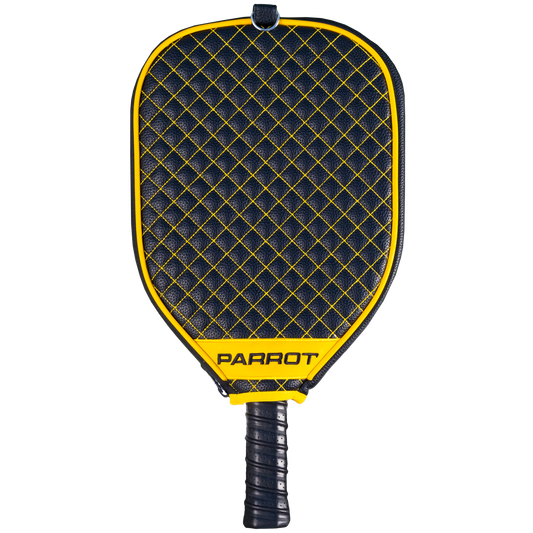 Iowa Hawkeyes quilted pickleball paddle cover back view