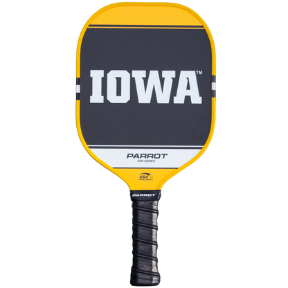 Iowa Hawkeyes Sport Plus pickleball paddle back view