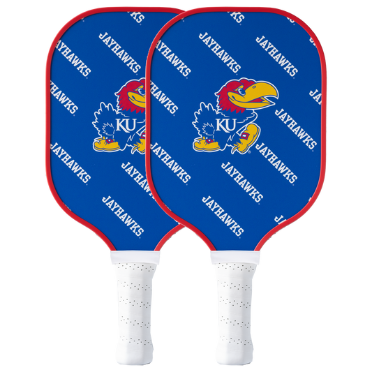 Kansas Jayhawks pickleball paddle set