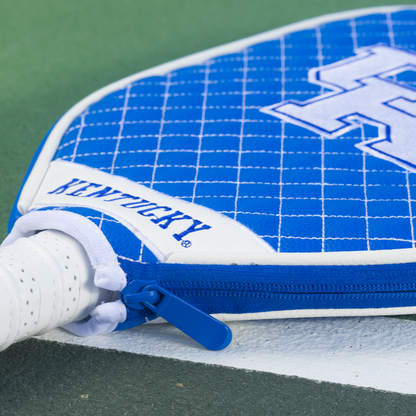 Kentucky Wildcats quilted pickleball paddle cover team name