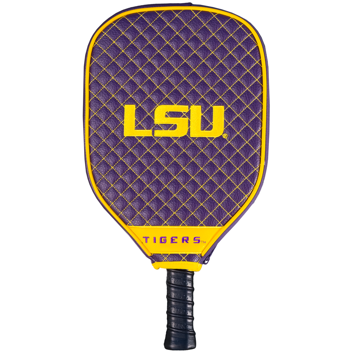 LSU Tigers quilted pickleball paddle cover