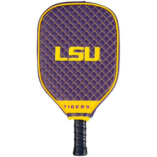 LSU Tigers quilted pickleball paddle cover